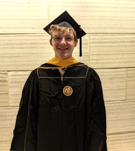Noah Gernander at 2023 Fall MS Graduation