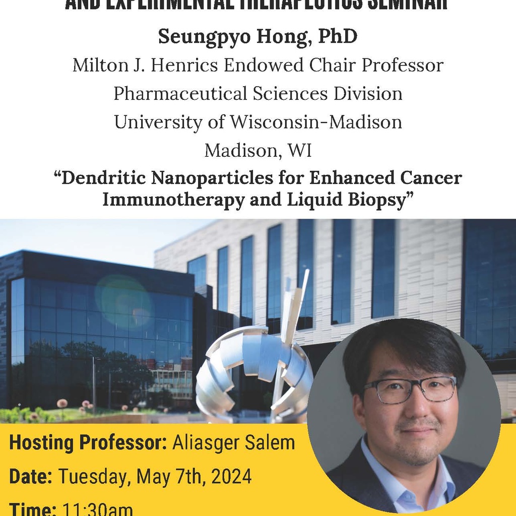 College of Pharmacy PSET Seminar Series: Seungpyo Hong, PhD promotional image